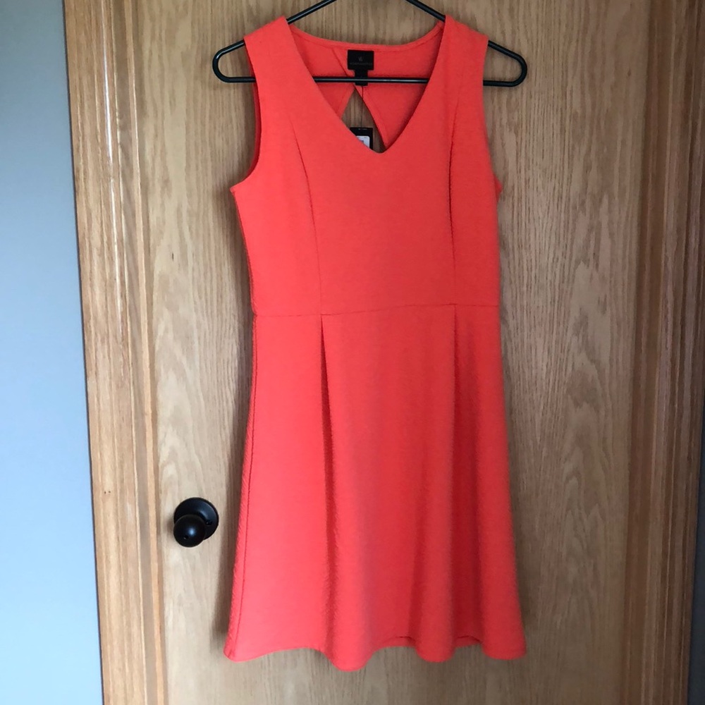 Coral dress, sleeveless dress, New with tags on!